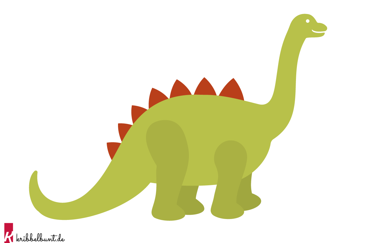 Dino Vorlage zum Ausschneiden kostenlos als PDF zum Ausdrucken
